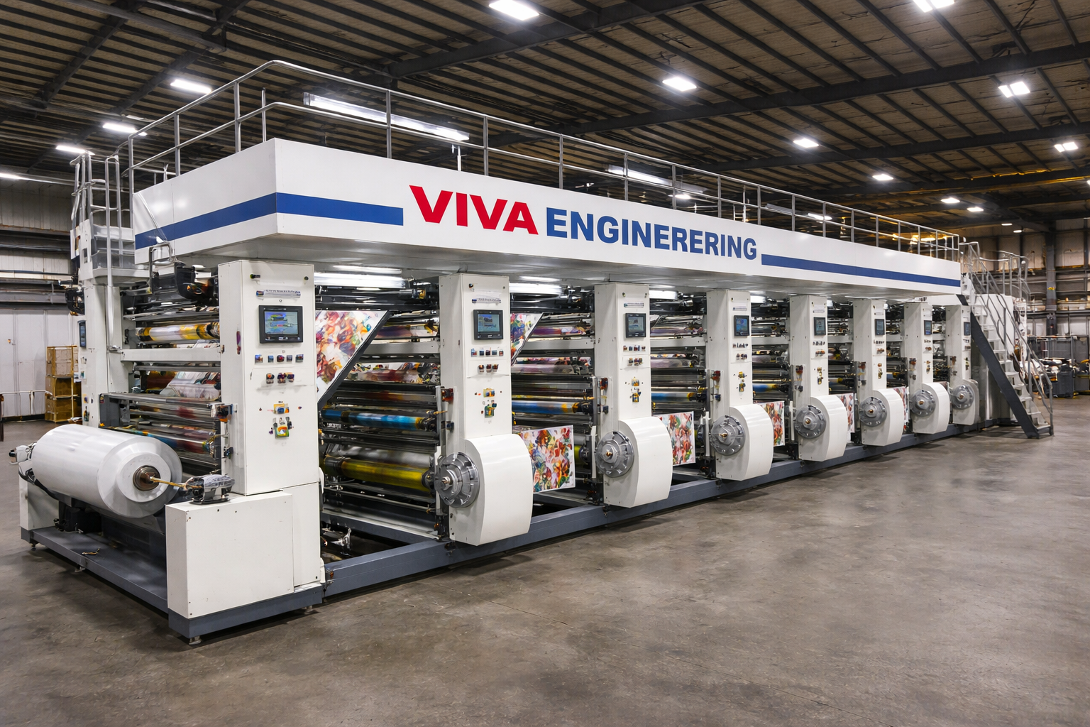 Water Base Coating machine - Viva Engineering Slitter Rewinder Machine Ahmedabad